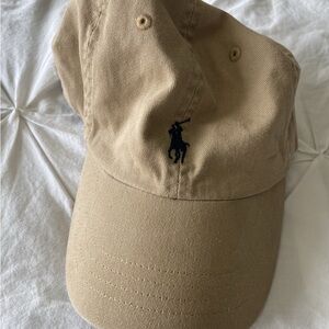 Ralph Lauren Beige Cap with Logo